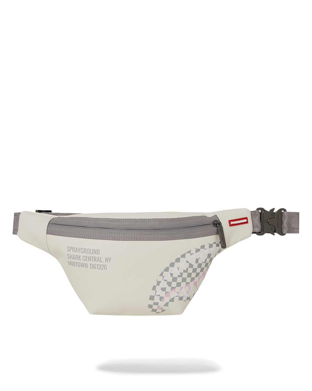 Sprayground Shark Central Dynamic Savvy Crossbody - Beige / White