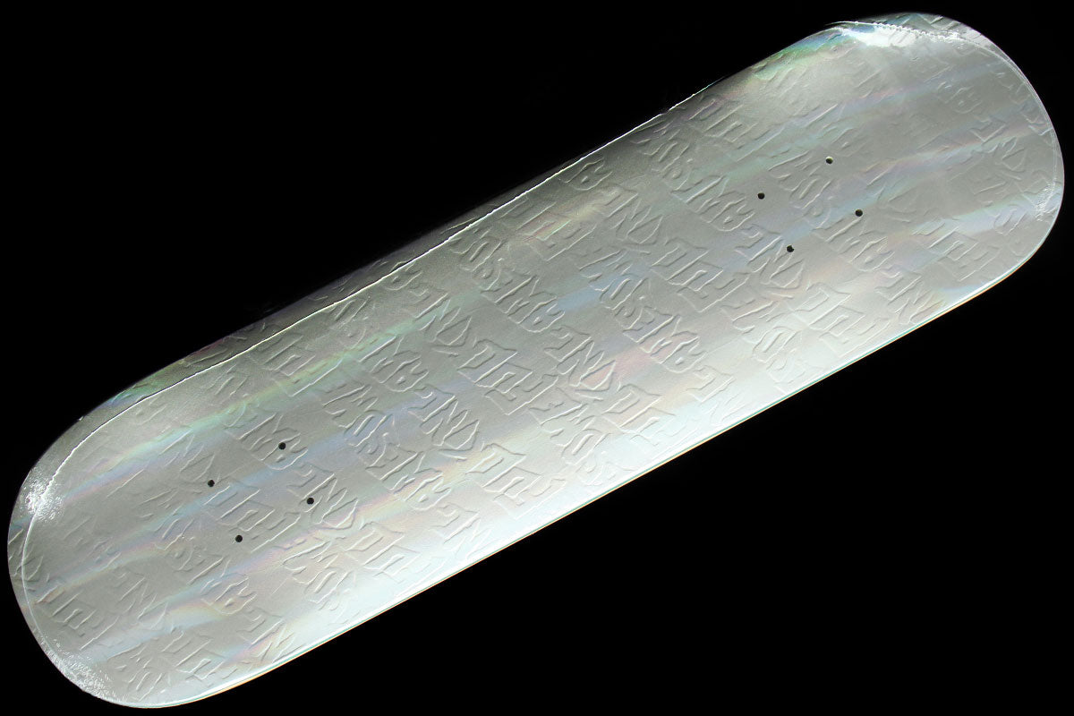 Stamp Emboss Silver Rainbow Deck 8.5"