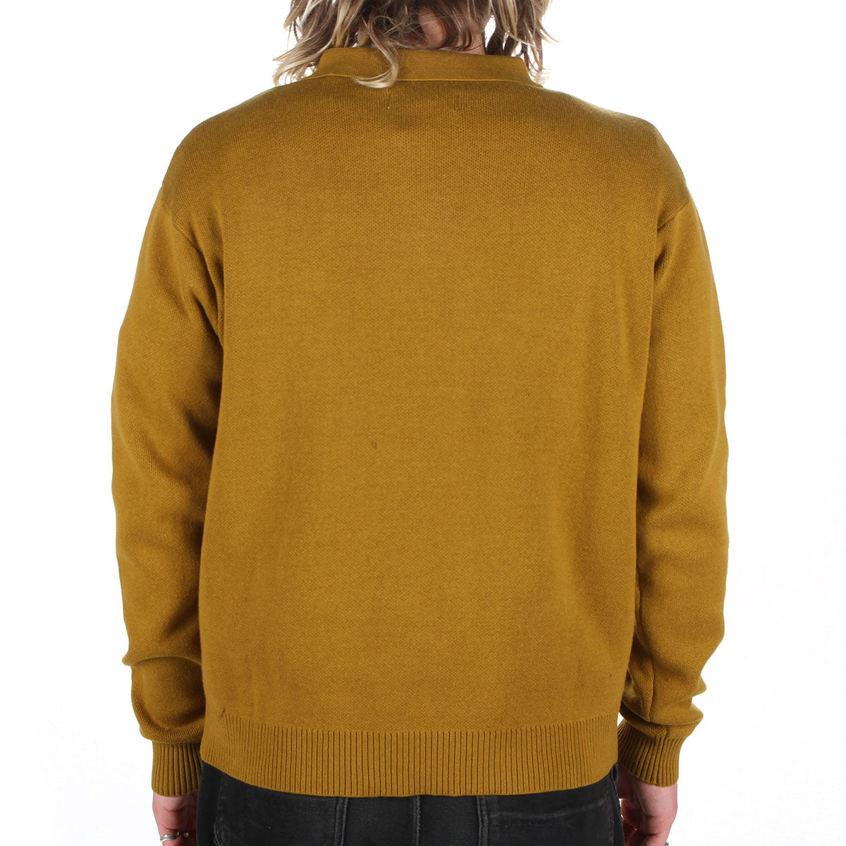 Fancy Knit L/S Polo Shirt