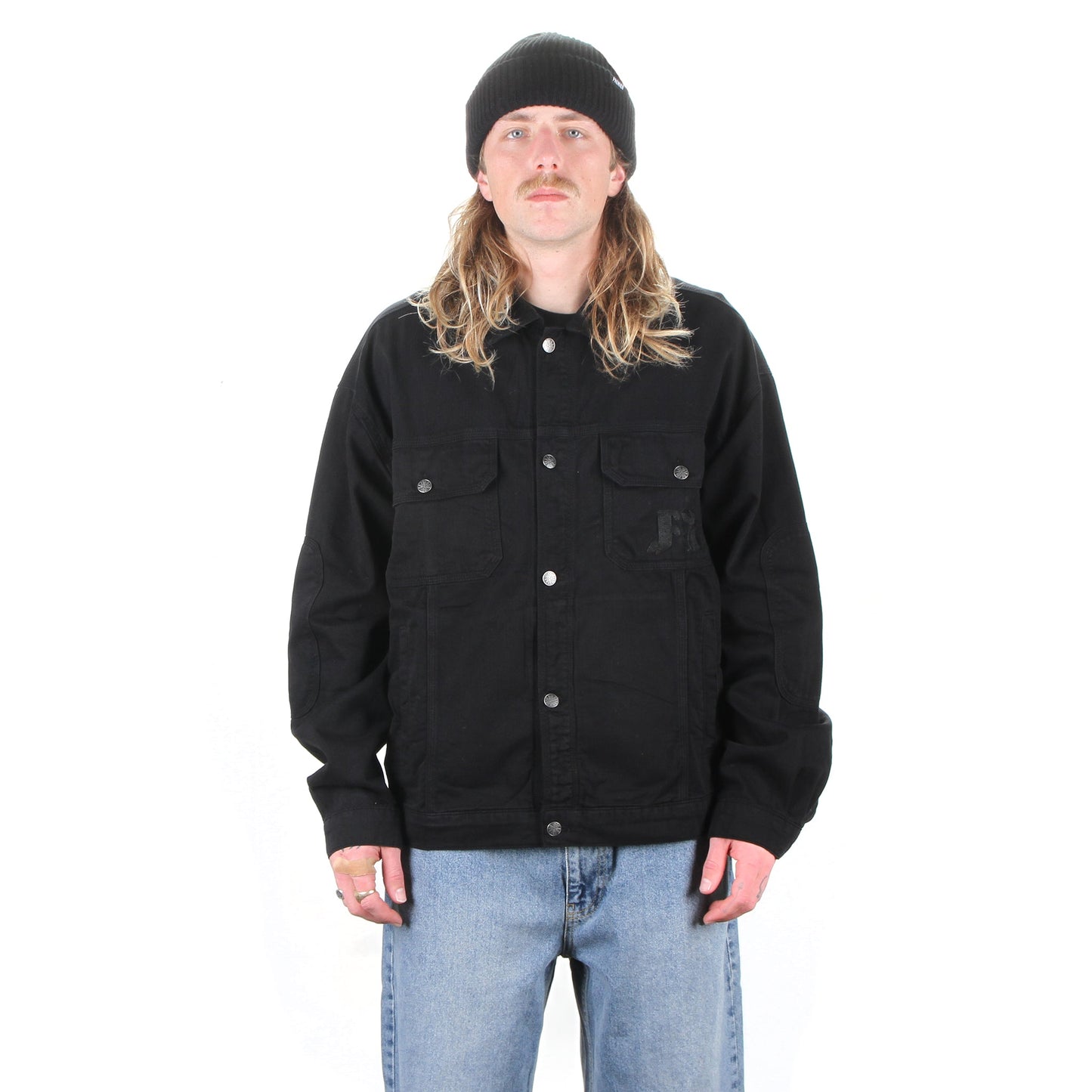 Chain Stitched Avatar Oversized Trucker Jacket