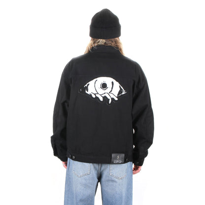 Chain Stitched Avatar Oversized Trucker Jacket