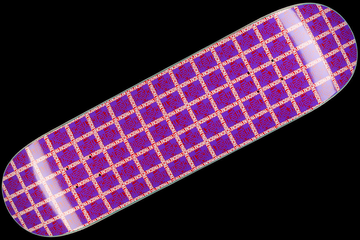 Purple Plaid Deck 8.38"
