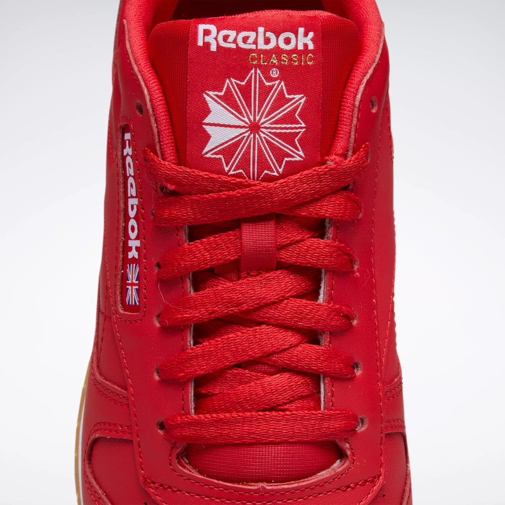 Reebok Men's Classic Leather Shoes - Vector Red / Ftwr White / Rubber Gum