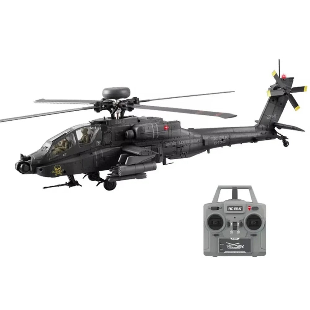 RC ERA C170 Apache AH-64D RC Helicopter 1:48 Scale 6CH Optical Flow Altitude Hold