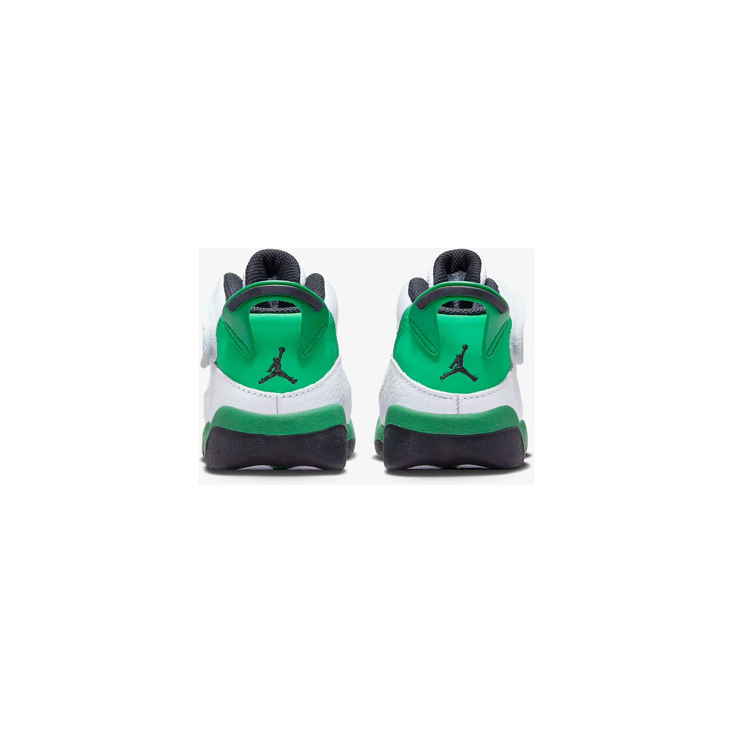 Kids' Jordan 6 Rings TD Shoes - White / Black / Lucky Green