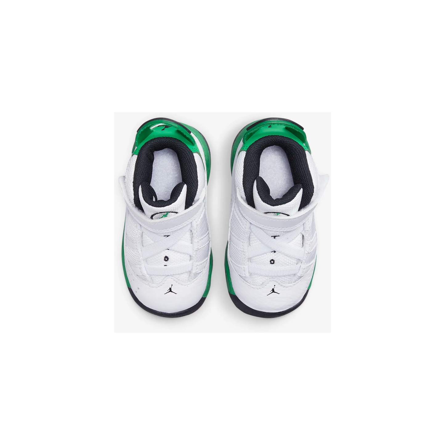 Kids' Jordan 6 Rings TD Shoes - White / Black / Lucky Green