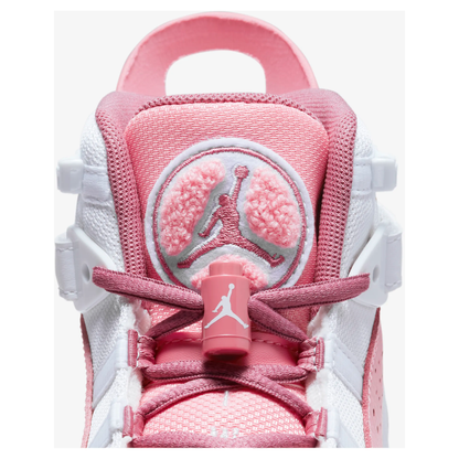 Kids' Jordan 6 Rings Shoes - Coral Chalk / White / Desert Berry