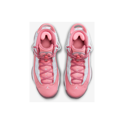 Kids' Jordan 6 Rings Shoes - Coral Chalk / White / Desert Berry