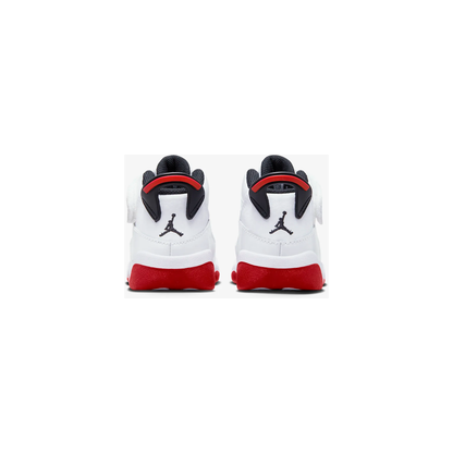 Kids' Jordan 6 Rings TD Shoes - White / Black / University Red