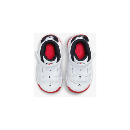 Kids' Jordan 6 Rings TD Shoes - White / Black / University Red
