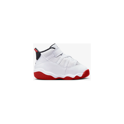 Kids' Jordan 6 Rings TD Shoes - White / Black / University Red
