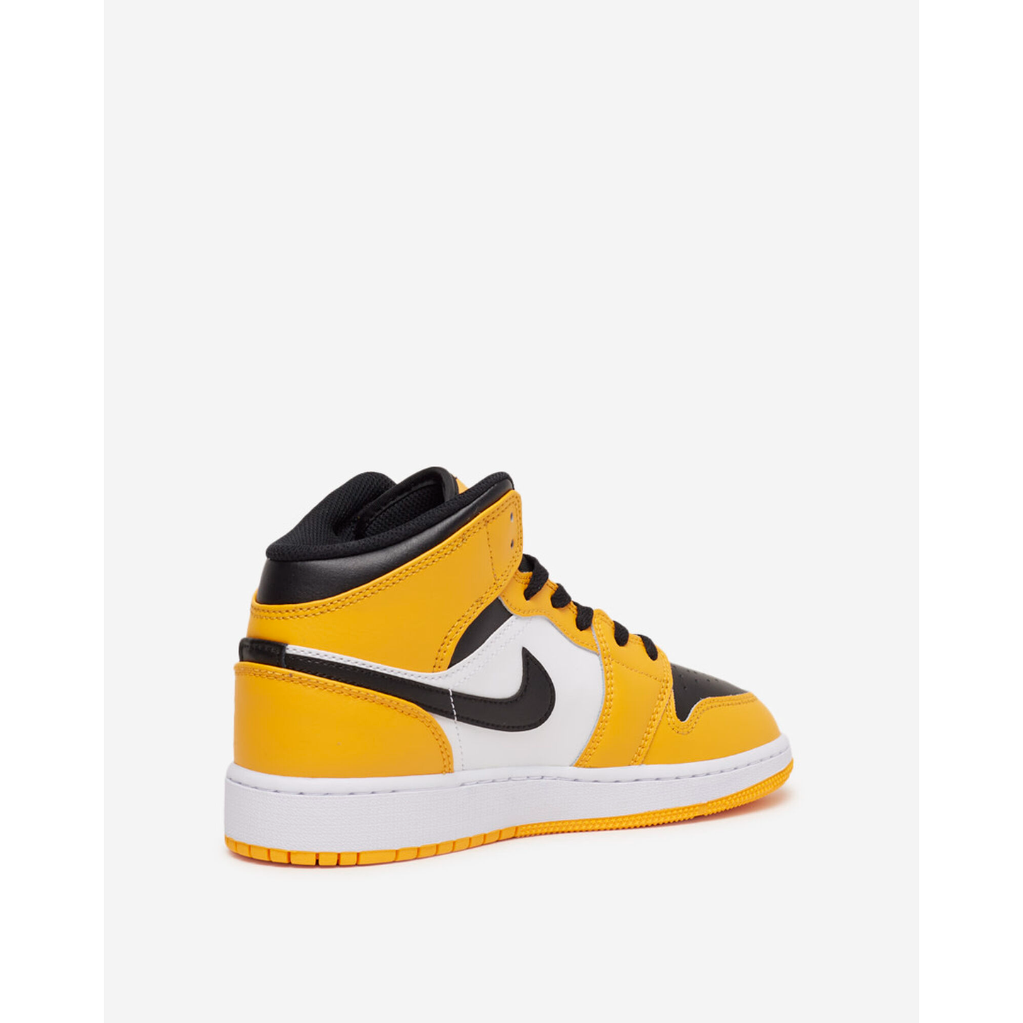 Kids' Air Jordan 1 Mid Shoes - Taxi Yellow / Black / White