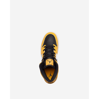 Kids' Air Jordan 1 Mid Shoes - Taxi Yellow / Black / White