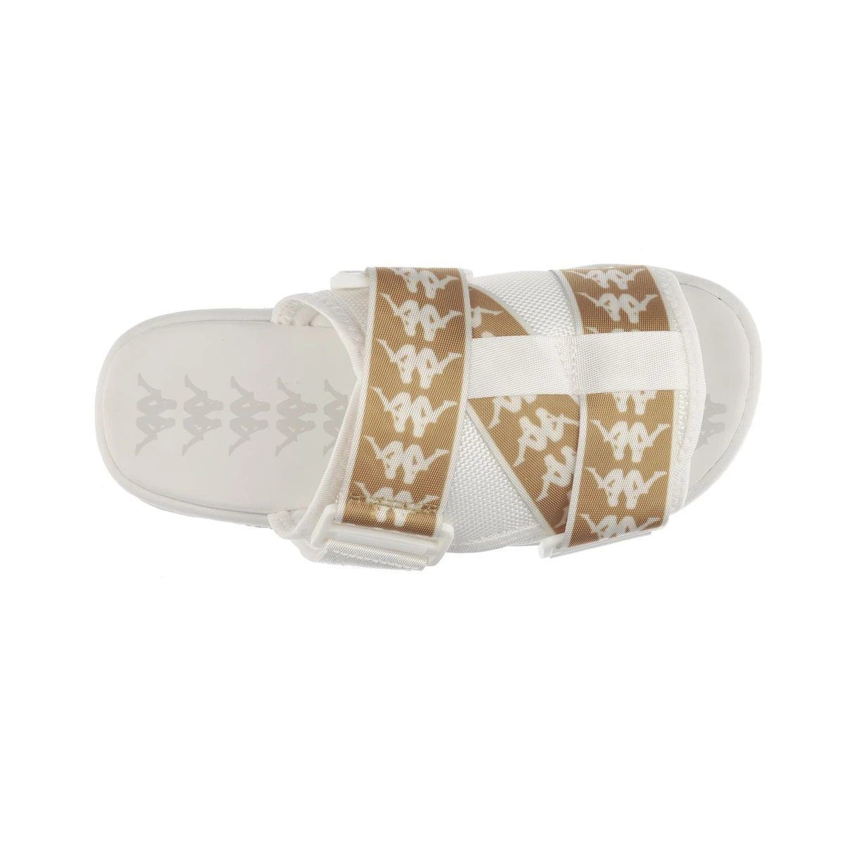 Kappa Men's 222 Banda Mitel 1 Slides - White / Gold
