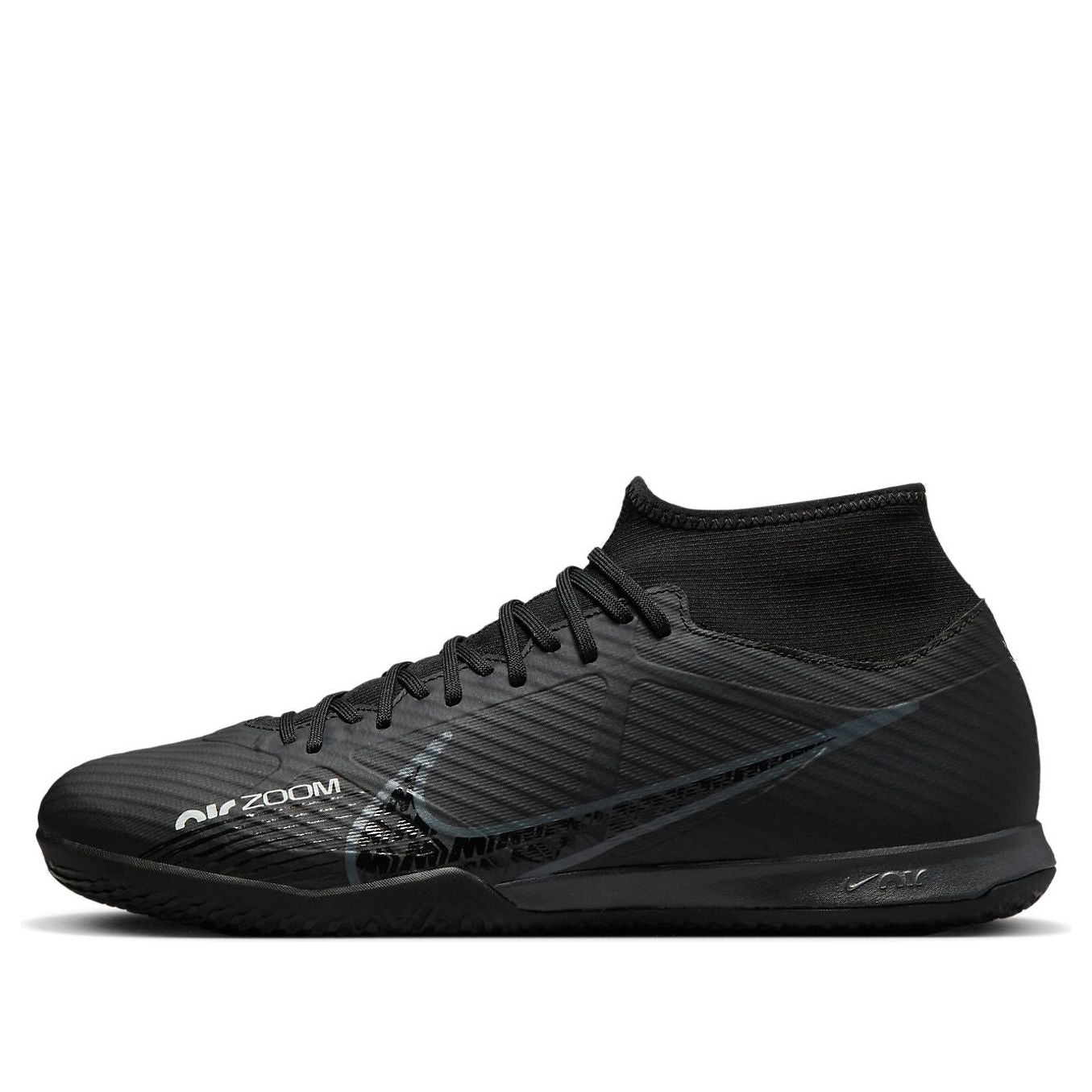 Nike Men's Zoom Mercurial Superfly 9 Academy Ic Soccer Shoes - Black / Summit White / Volt / Dark Smoke Grey