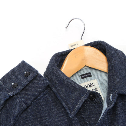 Women's Brushed Denim Shirt Jacket