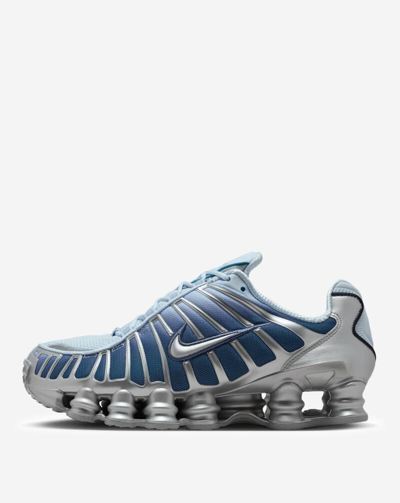 Nike Women's Shox Tl Fade Shoes - Silver / Light Blue / Metallic Silver