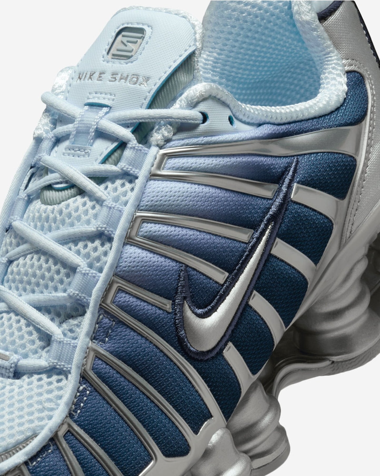 Nike Women's Shox Tl Fade Shoes - Silver / Light Blue / Metallic Silver