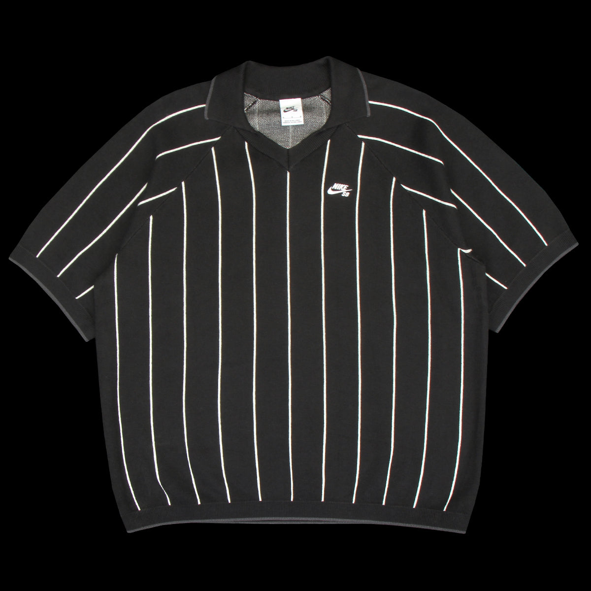 Striped S/S Polo Sweater