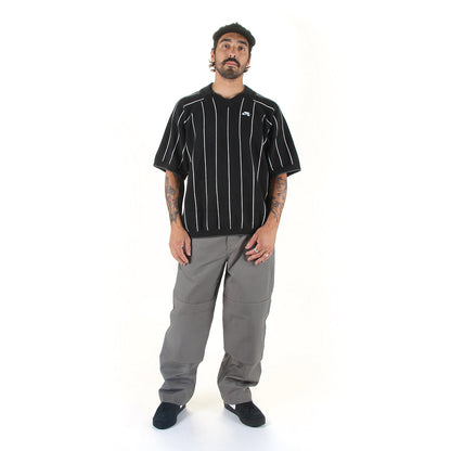 Striped S/S Polo Sweater