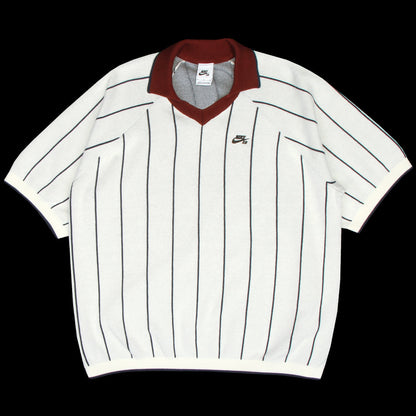 Striped S/S Polo Sweater