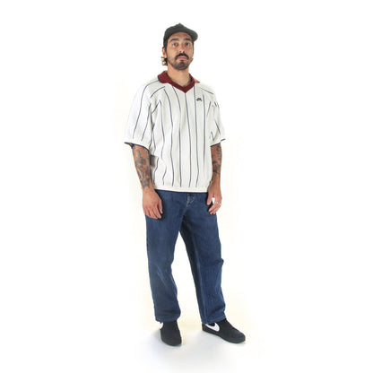 Striped S/S Polo Sweater