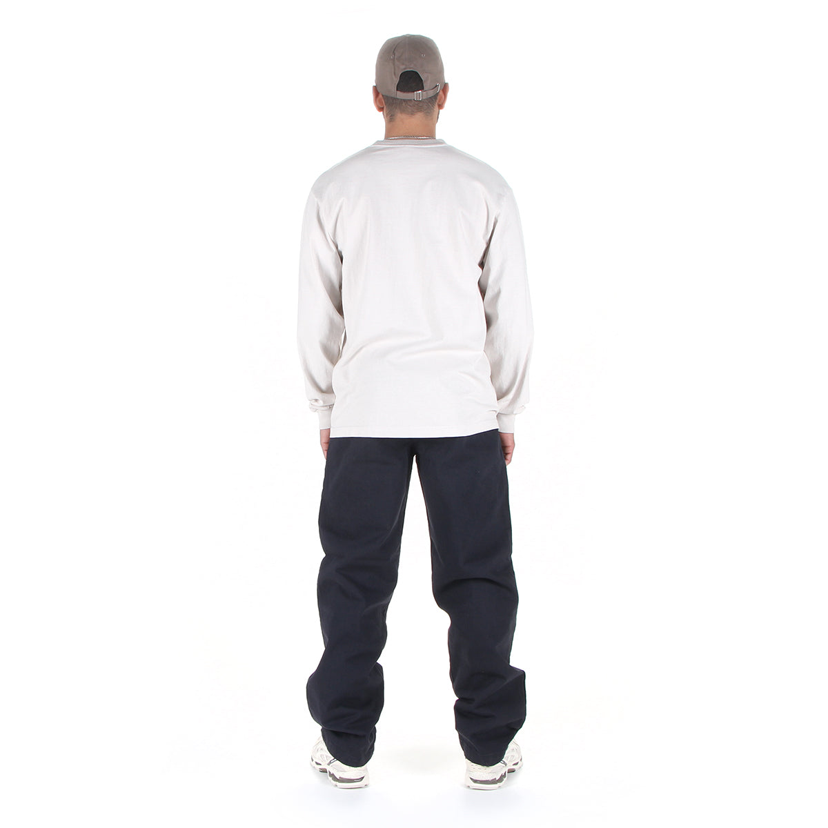 Classic Double-Pleat Herringbone Pants