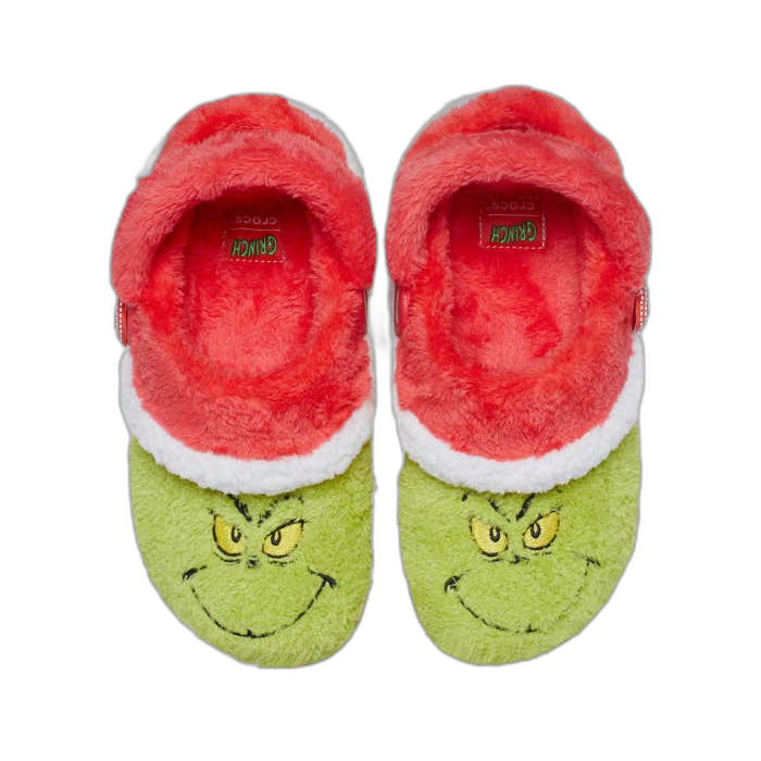 Crocs Kids' The Grinch Classic Lined Shoes - Green / Multicolor