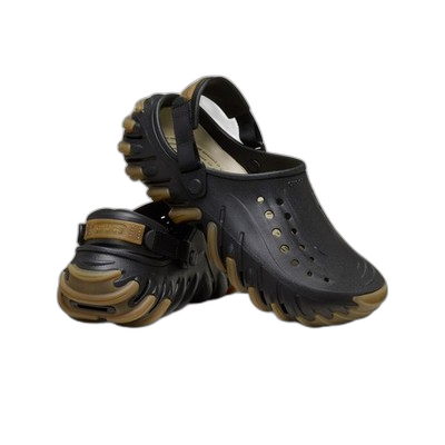 Crocs Men's Echo Gum Ro Clog Shoes - Black / Gum