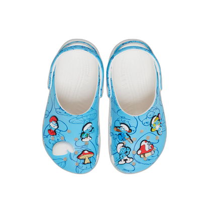 Crocs Kids' Smurfs Classic Clog Shoes - Multi