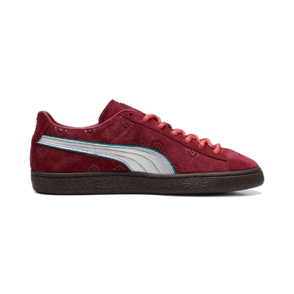Puma Men's One Piece Suede Shanks Shoes - Burgundy