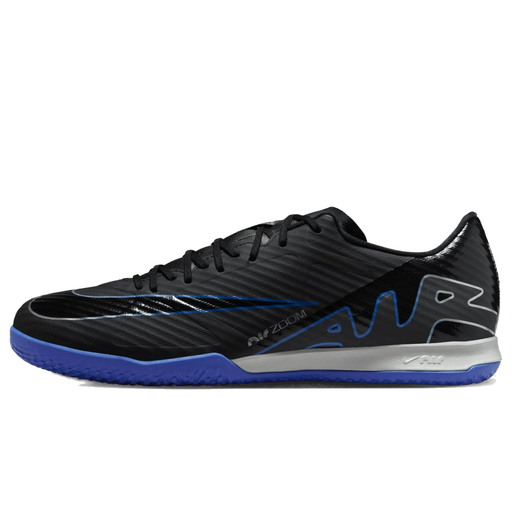 Nike Men's Zoom Mercurial Vapor 15 Academy Soccer Shoes - Black / Blue