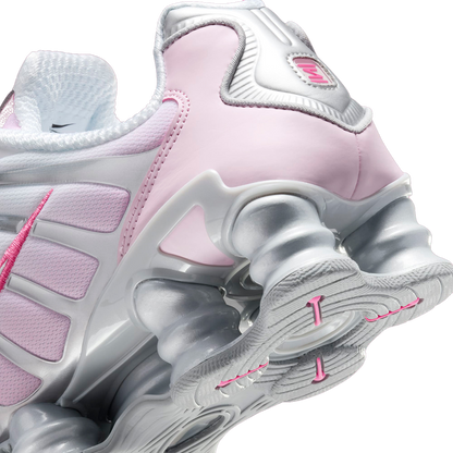 Nike Women's Shox Tl Shoes - Metallic Platinum / Pinksicle / Pink Foam / White / Flat Silver