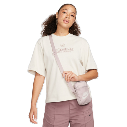 Nike Heritage Crossbody Bag - Platinum Violet / Summit White