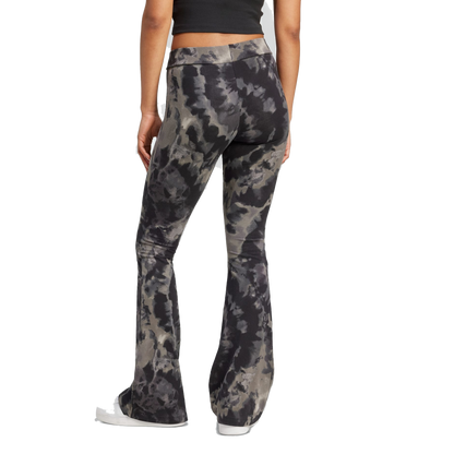 Adidas Women's Tie-Dyed Flared Pants Apparel - Core Black / Multicolor