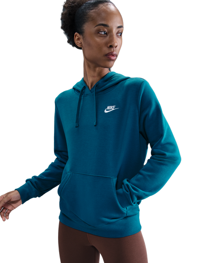 Nike Women's Nike Sportswear Club Fleece Hoodie - Green Abyss/White