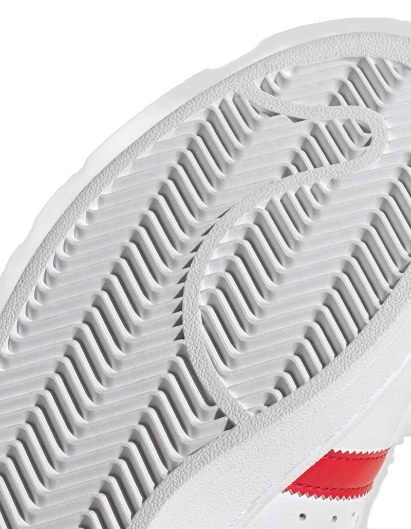 Adidas Men's Superstar Ii Shoes - Cloud White / Better Scarlet / Core Black