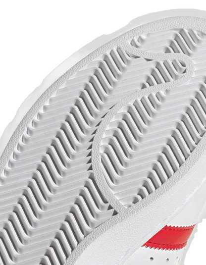Adidas Men's Superstar Ii Shoes - Cloud White / Better Scarlet / Core Black