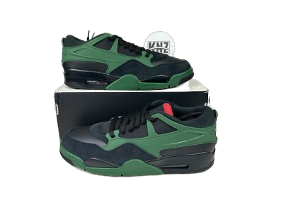 Nike Men's Air Jordan 4 Rm Shoes - Black / Gorge Green / University Red