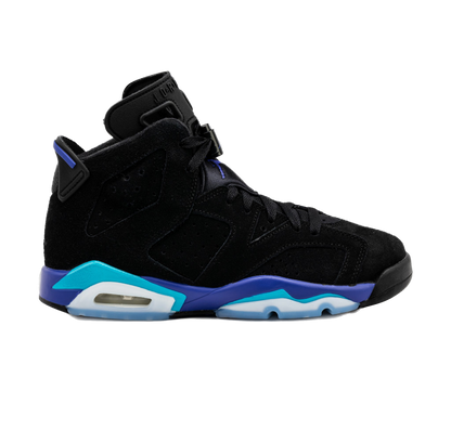 Nike Kids' Jordan 6 Retro Aqua Shoes - Black / Bright Concord / Aquatone