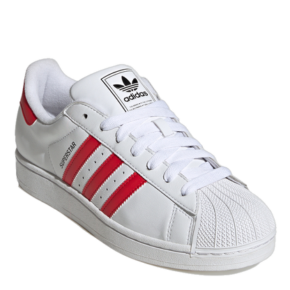 Adidas Men's Superstar Ii Shoes - Cloud White / Better Scarlet / Core Black