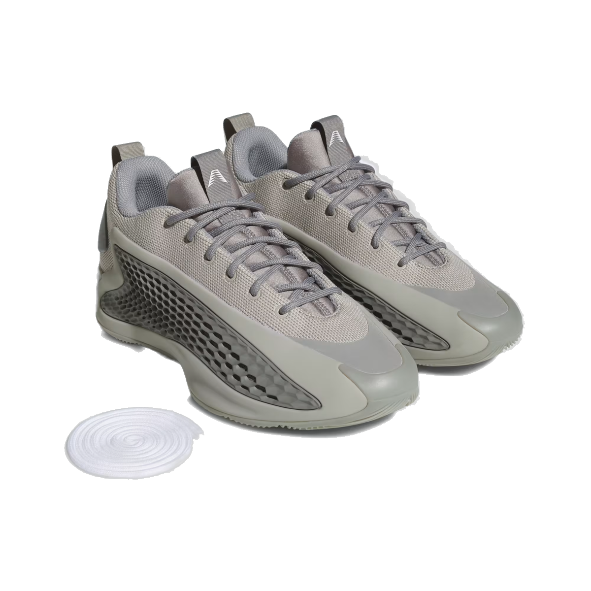 Adidas Men's Anthony Edwards 1 Low Shoes - Metallic Grey / Dove Grey / Cloud White