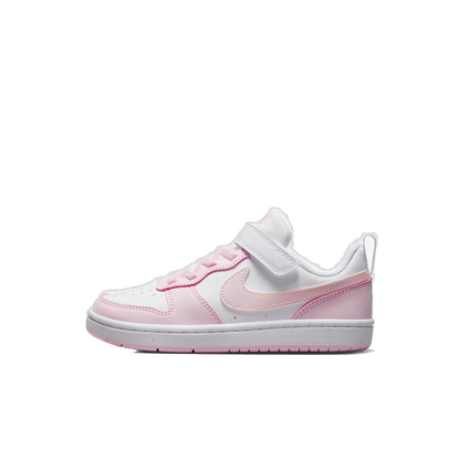 Nike Kids' Court Borough Low Recraft Shoes - White / Pink Foam