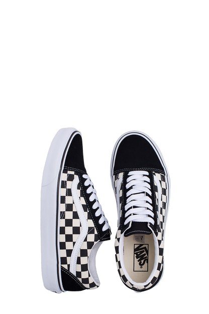 Vans Unisex's Old Skool Shoes - Primary Check Black / White