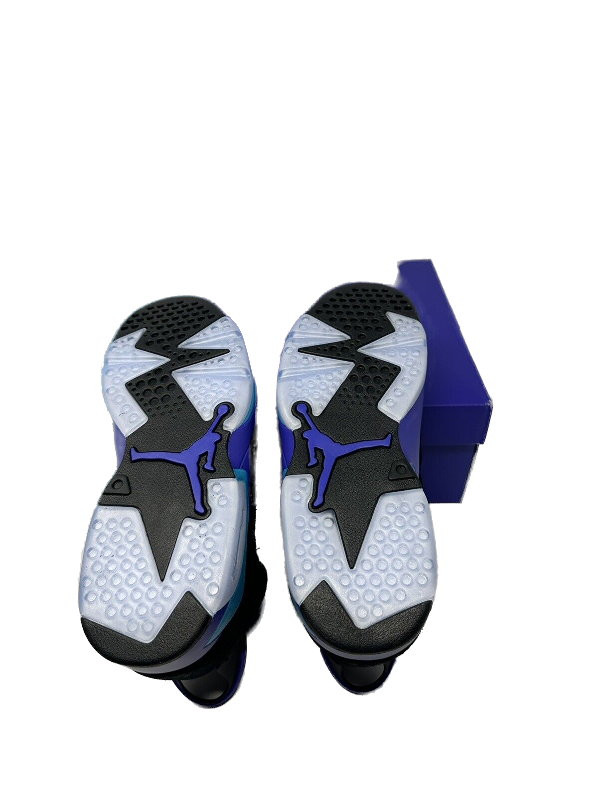 Nike Kids' Jordan 6 Retro Aqua Shoes - Black / Bright Concord / Aquatone