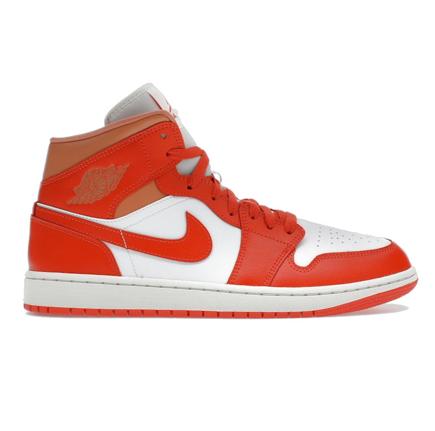 Nike Women's Air Jordan 1 Mid Shoes - Summit White / Amber Brown / Cosmic Clay