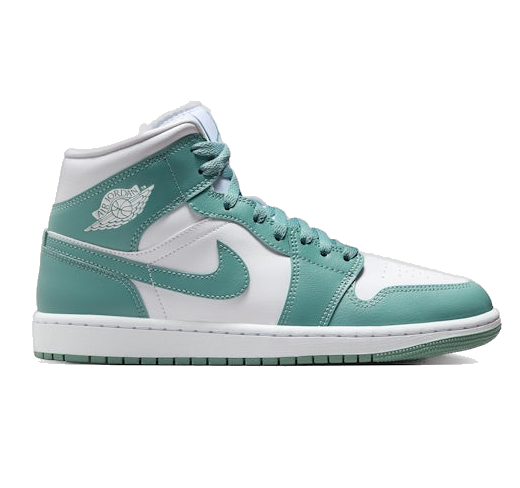 Nike Women's Air Jordan 1 Mid Shoes - White / Cannon