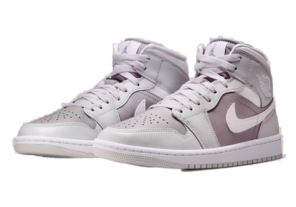 Nike Women's Jordan 1 Mid Shoes - Photon Dust / White / Atmosphere Grey