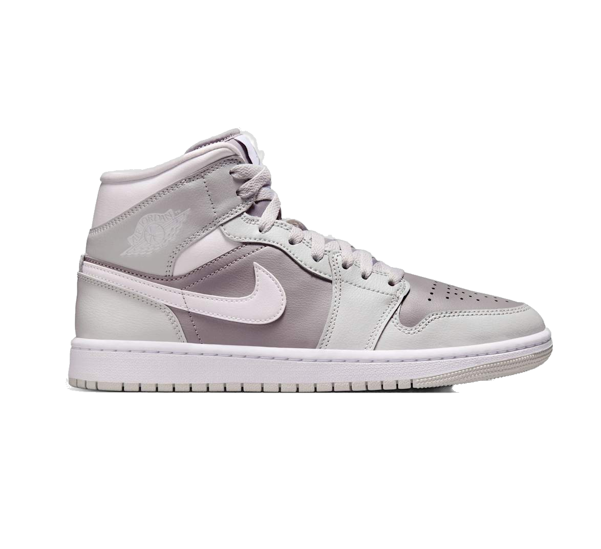 Nike Women's Jordan 1 Mid Shoes - Photon Dust / White / Atmosphere Grey