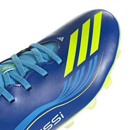 Adidas Men's F50 Messi Club Shoes - Royal Blue / Solar Yellow / Semi Blue Burst